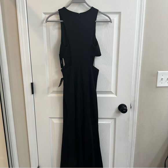 Lulus Utterly Smitten Black Cutout Maxi Dress size S NWT - Picture 6 of 9